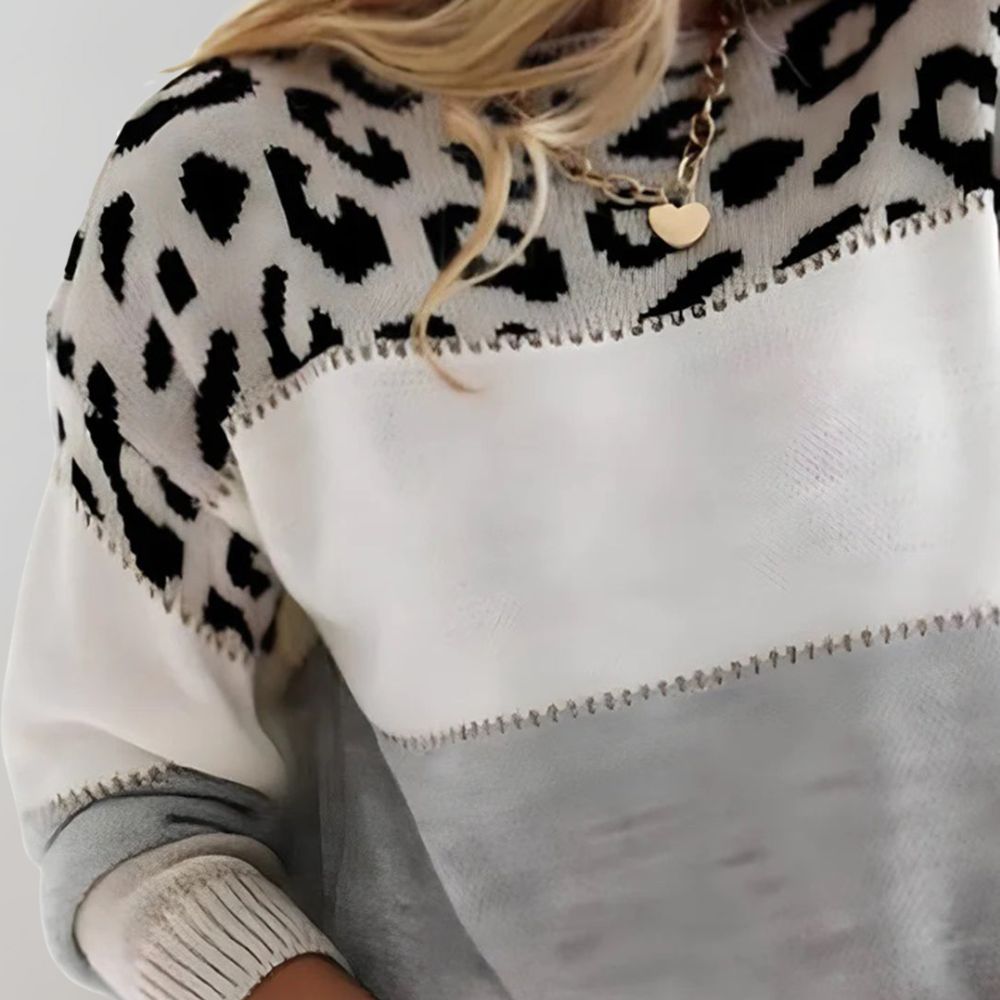 Charlene | Leopard print casual sweater