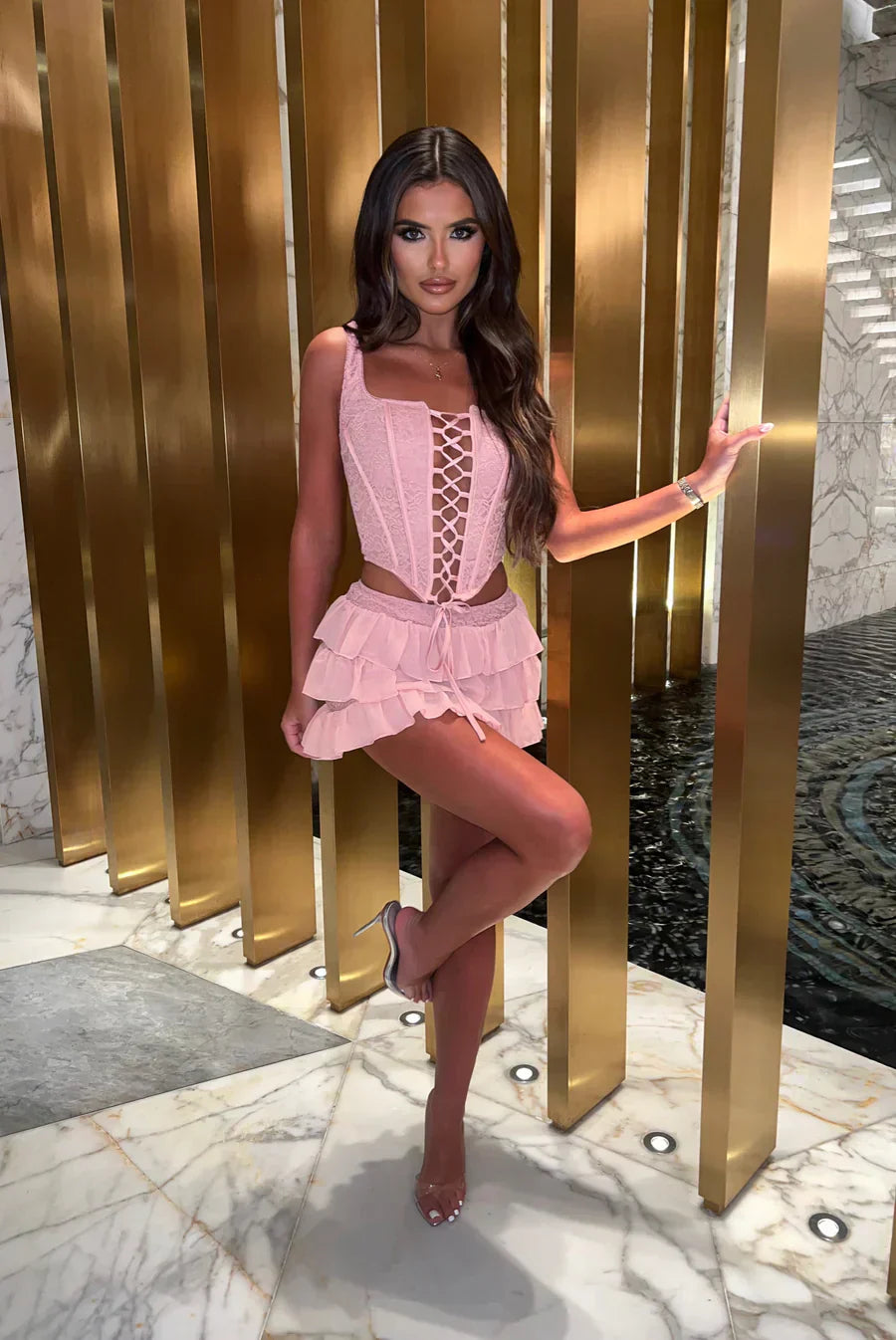 Clara | Layered Mini Skirt Set