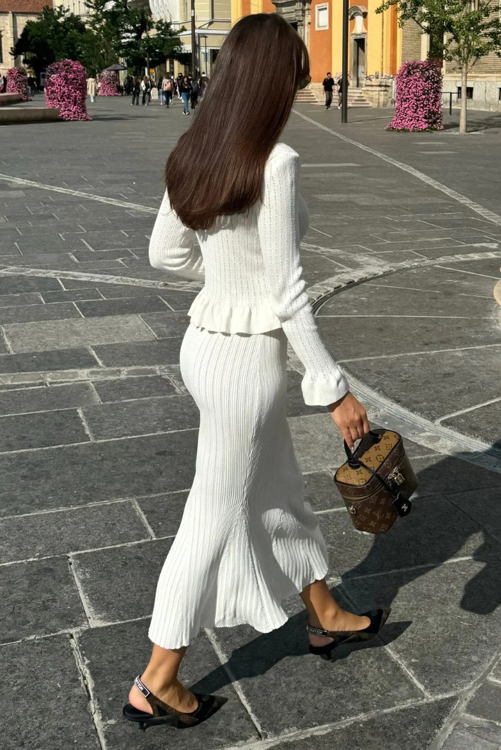 Bonnie | Knit Set with V-Neck