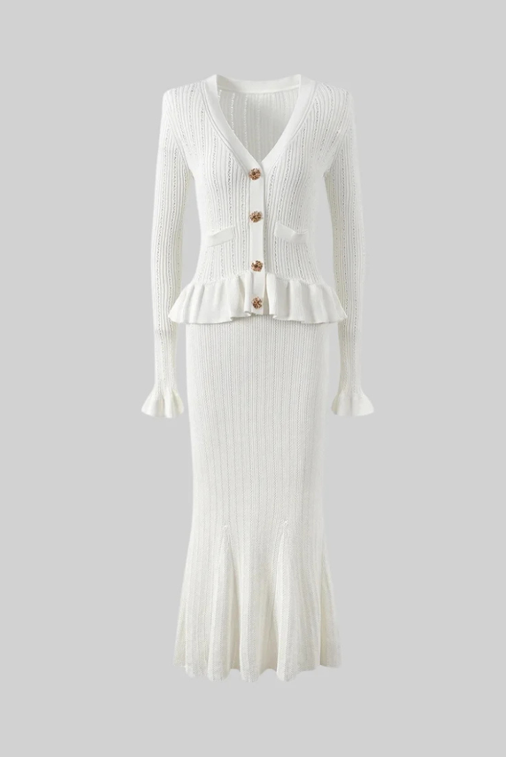 Bonnie | Knit Set with V-Neck