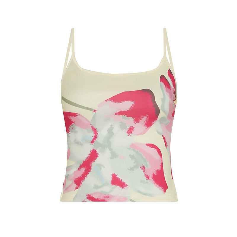 Kenia | Two-Piece Set with Floral Print and Mesh