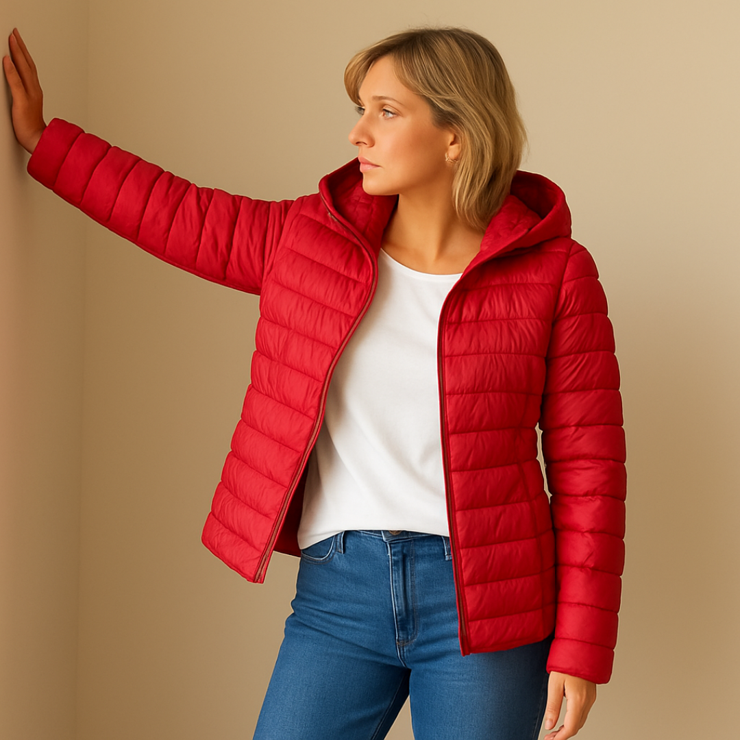 New Waterproof Jacket with White Duck Down Filling