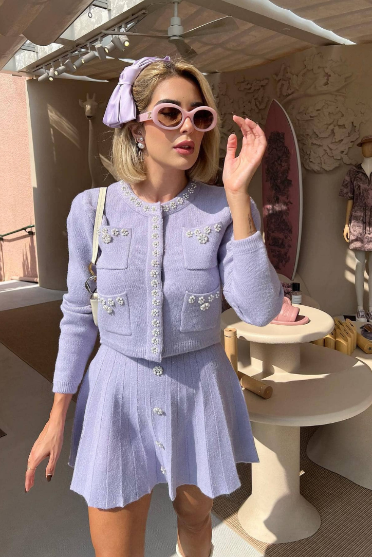 Briar | Mini Skirt and Cardigan Set