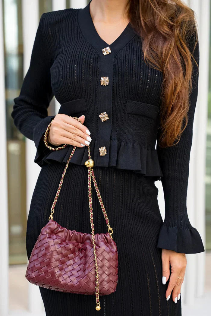 Bonnie | Knit Set with V-Neck