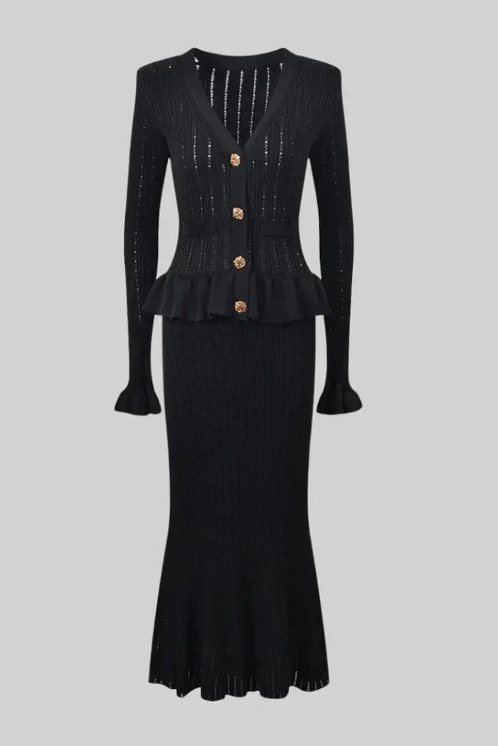 Bonnie | Knit Set with V-Neck