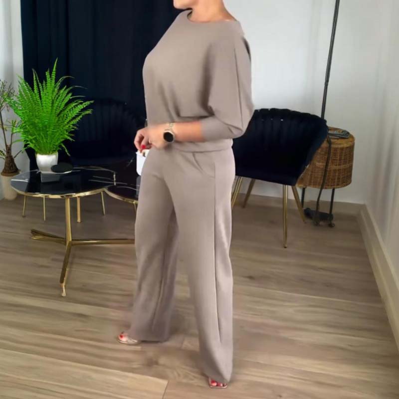Elegant 3-piece set consisting of a longline cardigan, top, and pants